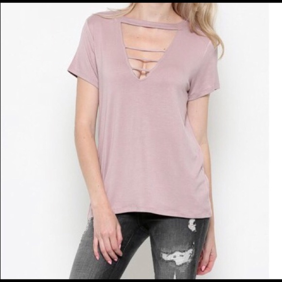 Sugar Punch Couture Tops - NWT Strappy Mauve  Casual Top. Very cute 💝